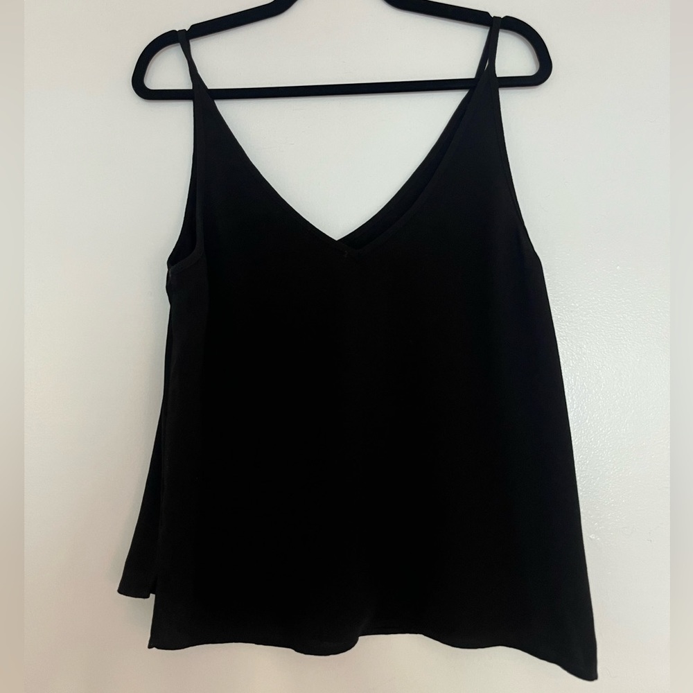 American Apparel Black V-Neck Tank